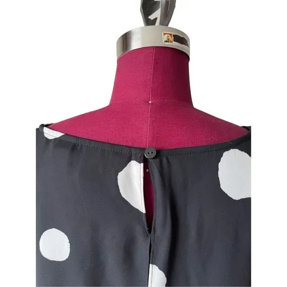 Chico’s Soft Dots Layered Tunic Black White size 3 US XL 16 - Picture 7 of 11